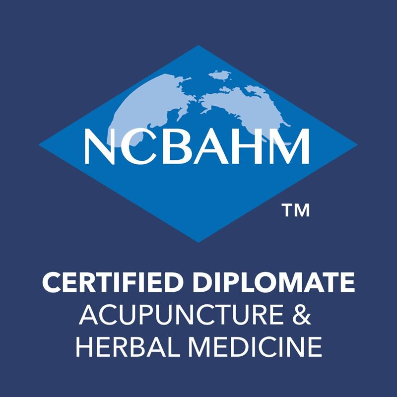 Digital Badge indicating this person is a nationally certified diplomate of Acupuncture and Herbal Medicine